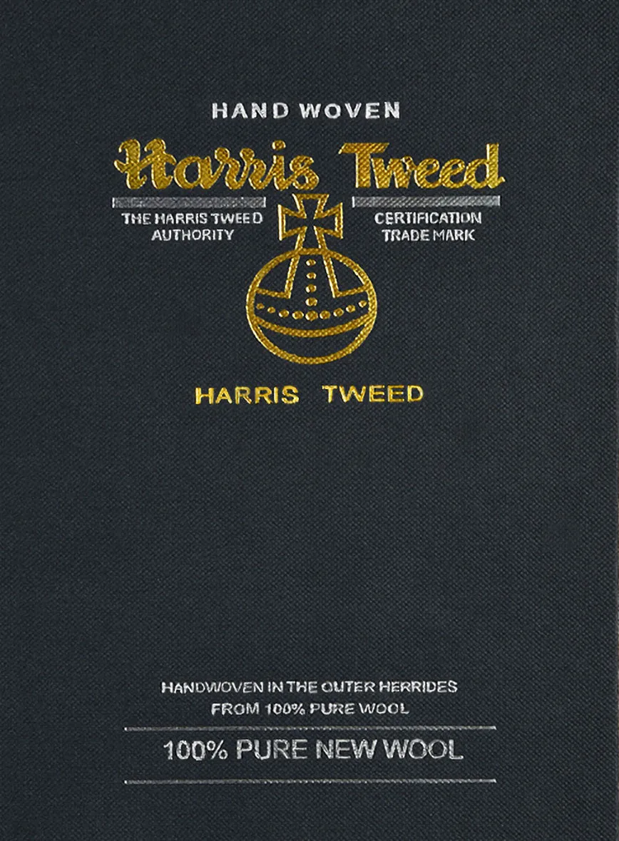 Harris Tweed Dark Blue Herringbone Pants