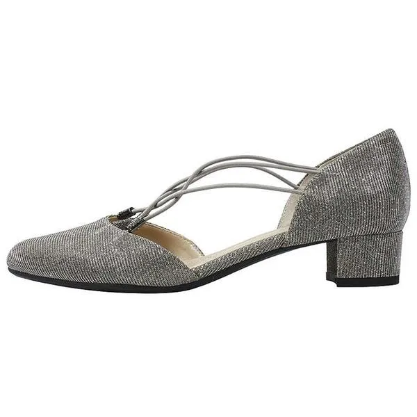 J. Renee Charolette Pewter Heel (Women's)