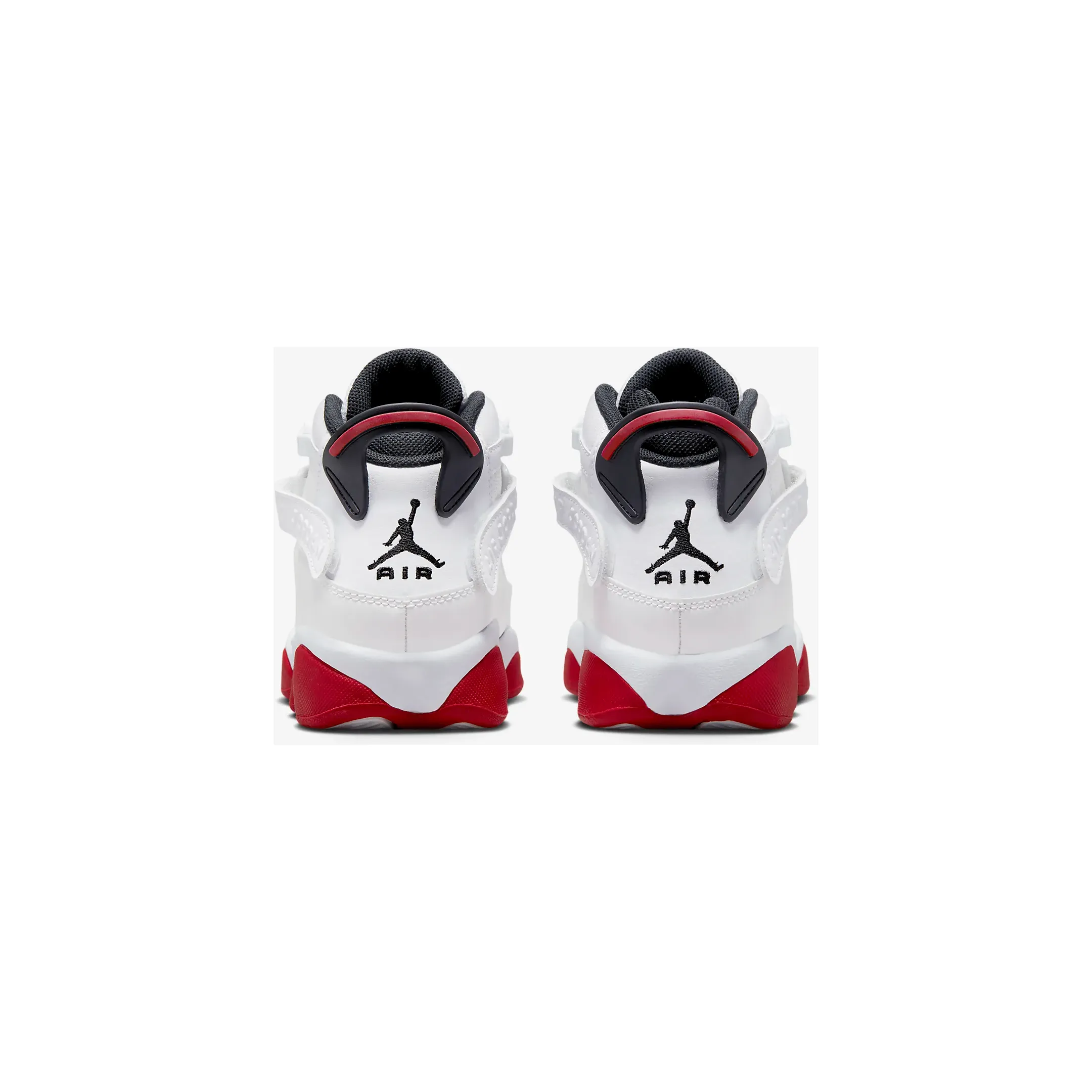 Kid's Jordan 6 Rings Shoes - White / Black / University Red