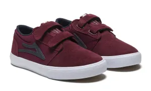 Lakai Shoes Griffin Kids - Burgundy/Navy Suede