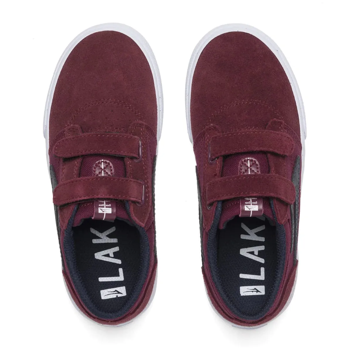 Lakai Shoes Griffin Kids - Burgundy/Navy Suede