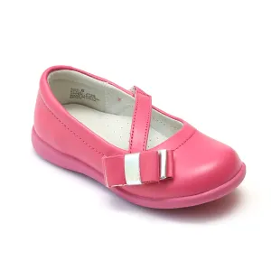 L'Amour Girls Fuchsia Sporty Bow Mary Janes