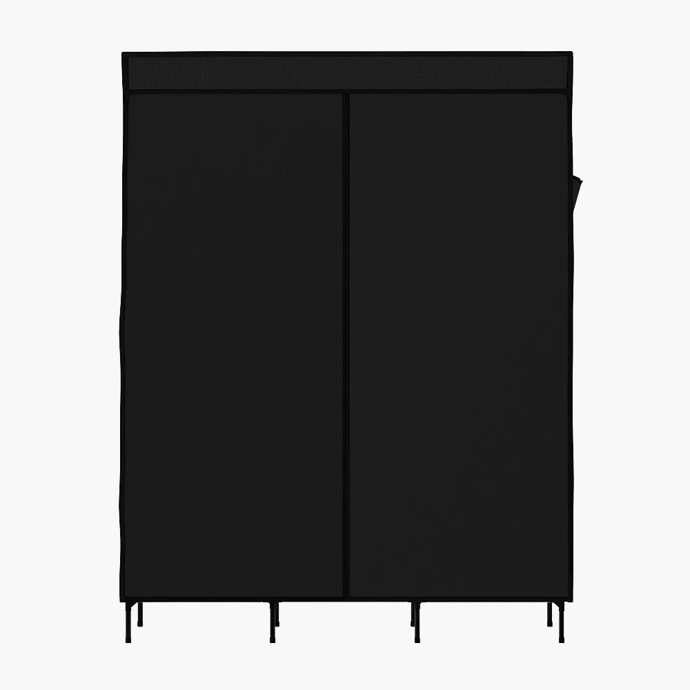 Large Portable Fabric Clothes Closet Wardrobe Black - Artiss