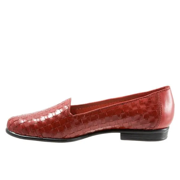 Liz Woven Red Slip-on Shoes