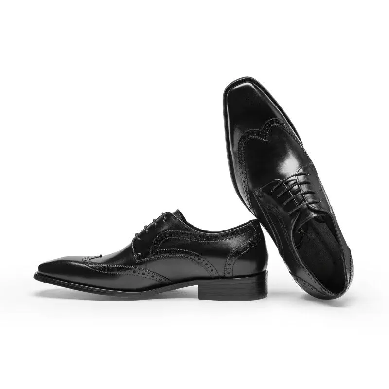 LuxeLeather Brogue Dress Shoes