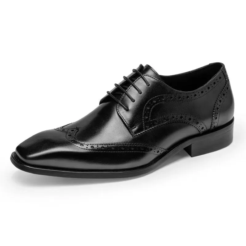 LuxeLeather Brogue Dress Shoes