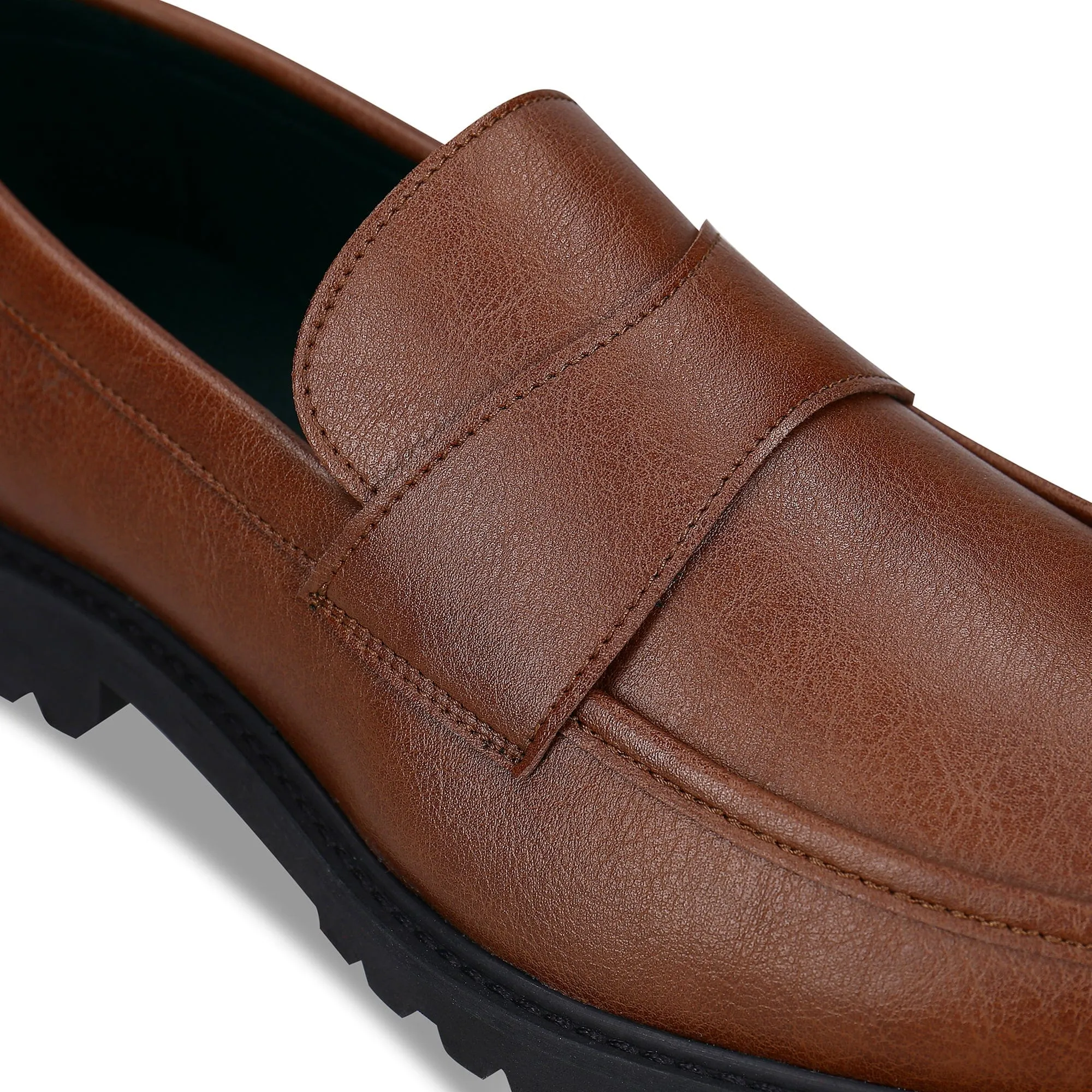 Mateo Men's Vegan Leather Loafers | Brown