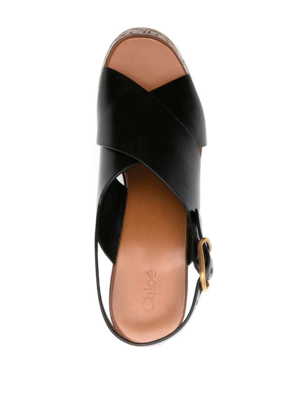 Maxime Wedge Sandal in Black