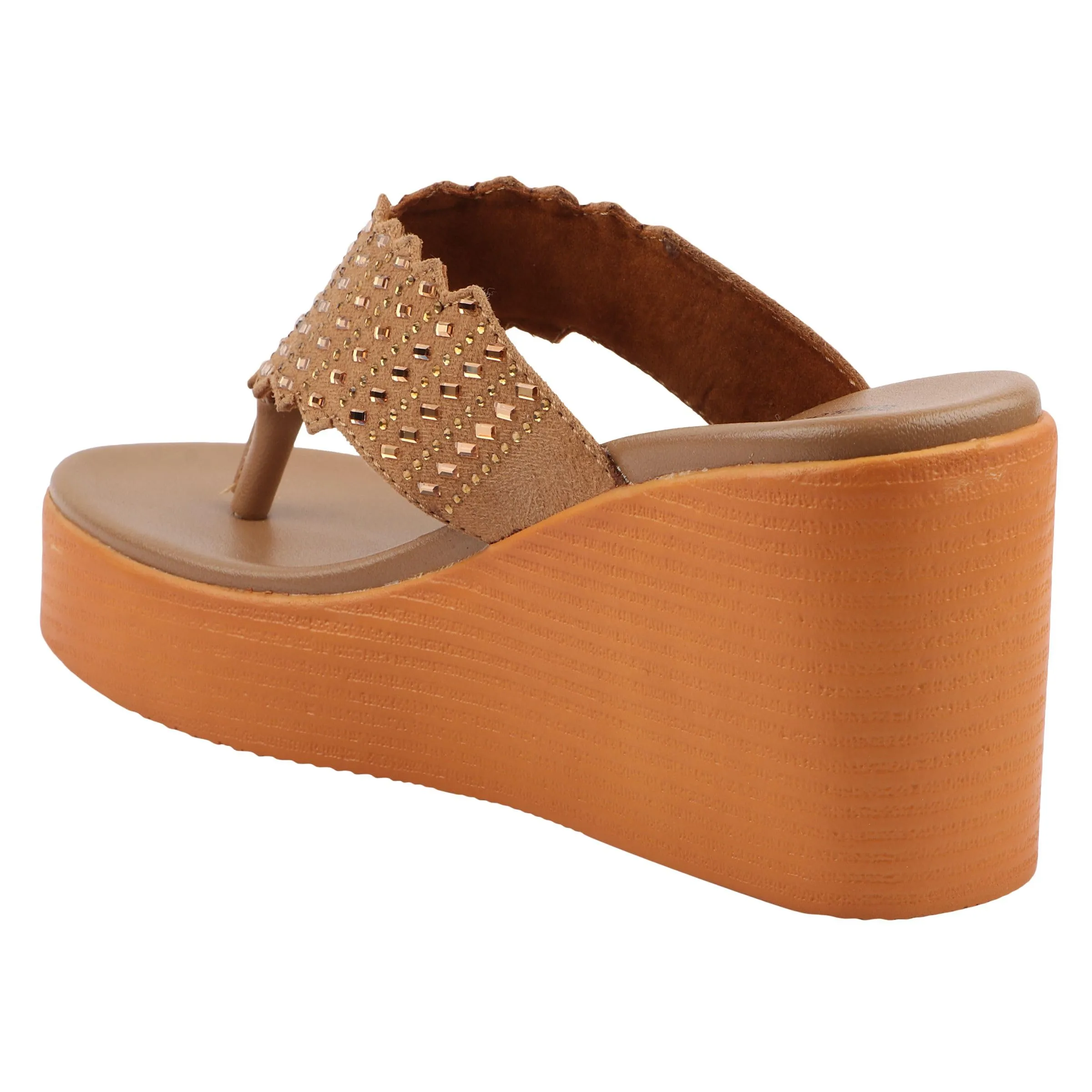 Medifeet Women's Techno Platforms (BEIGE)