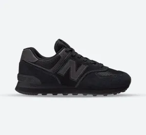 Men's Wide Fit New Balance ML574EVE Running Trainers - Exclusive - Black