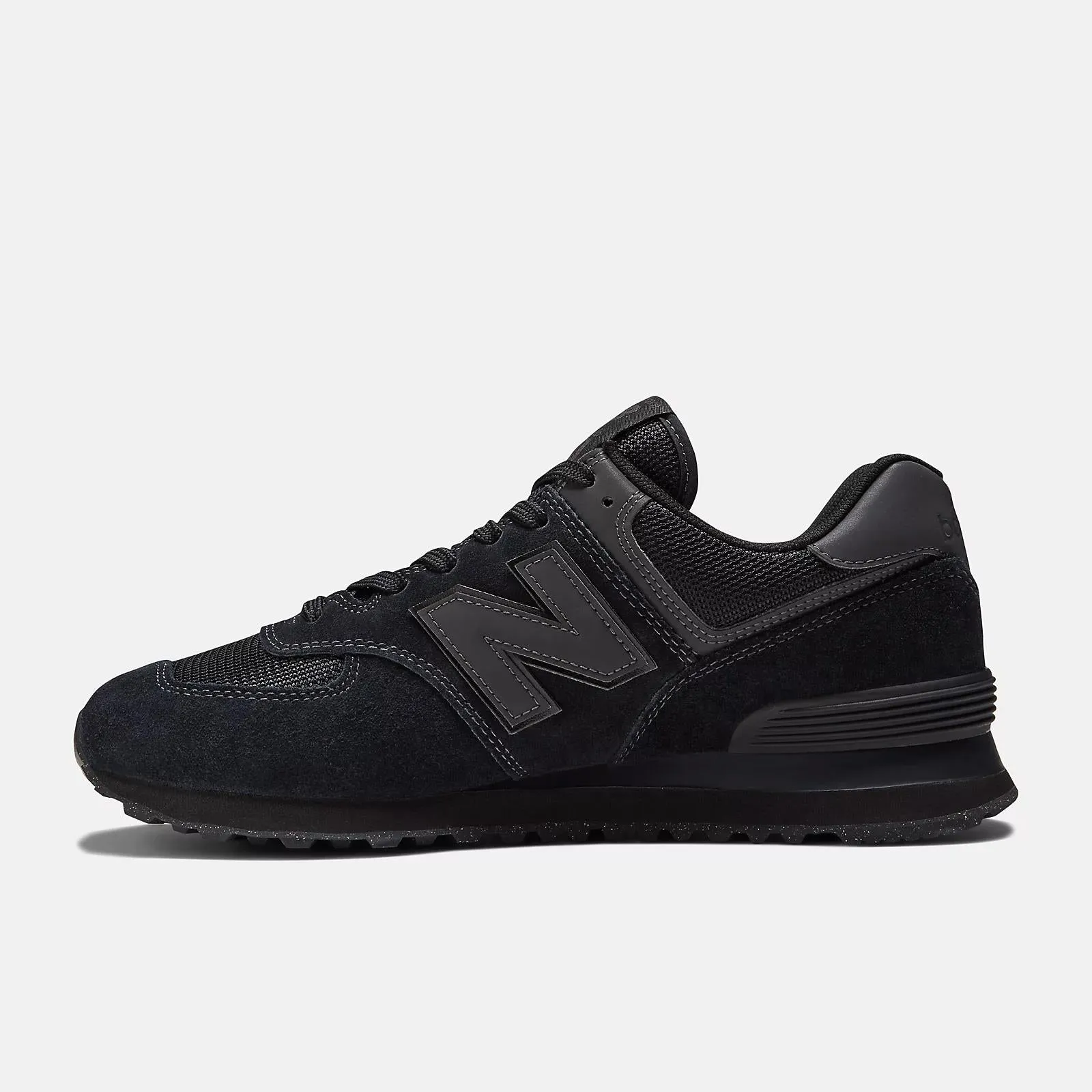 Men's Wide Fit New Balance ML574EVE Running Trainers - Exclusive - Black