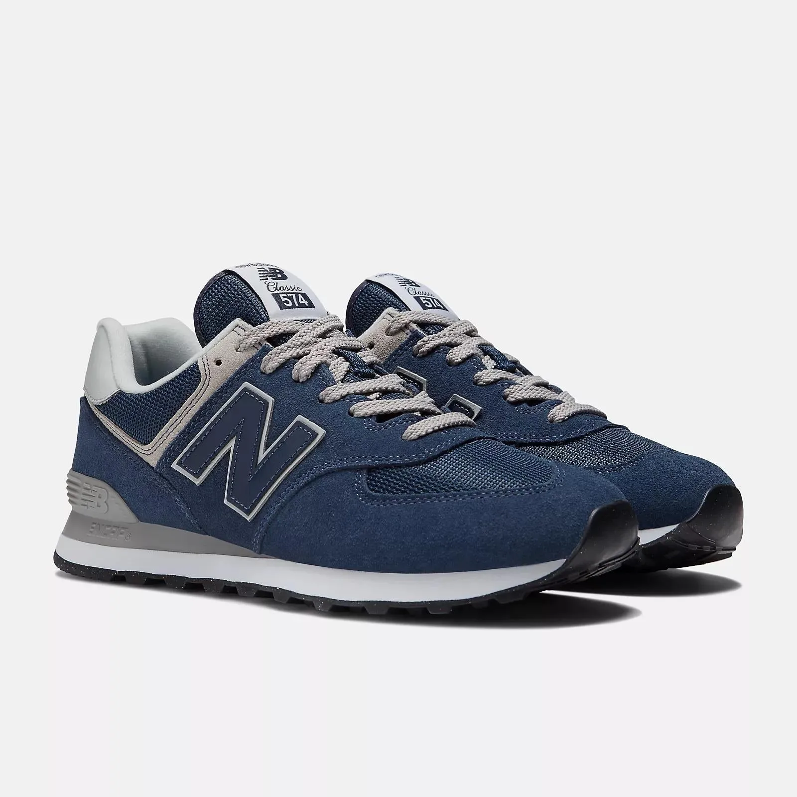 Men's Wide Fit New Balance  ML574EVN Running Trainers - Exclusive - Navy ENCAP