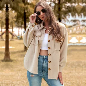 METAVERSMALL New  Hot Trade New 2025 Women's Clothing Autumn and Winter New Thickened Fleece Cardigan Jacket