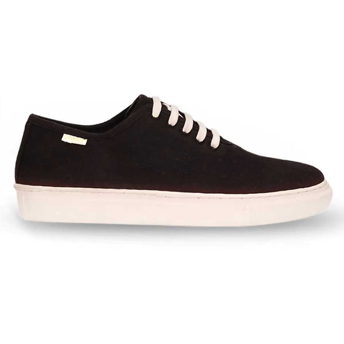 Minimal Black Mens Sneaker Lace Up