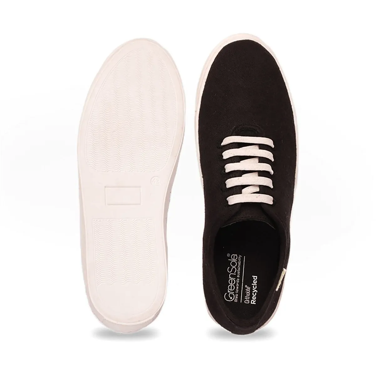 Minimal Black Mens Sneaker Lace Up