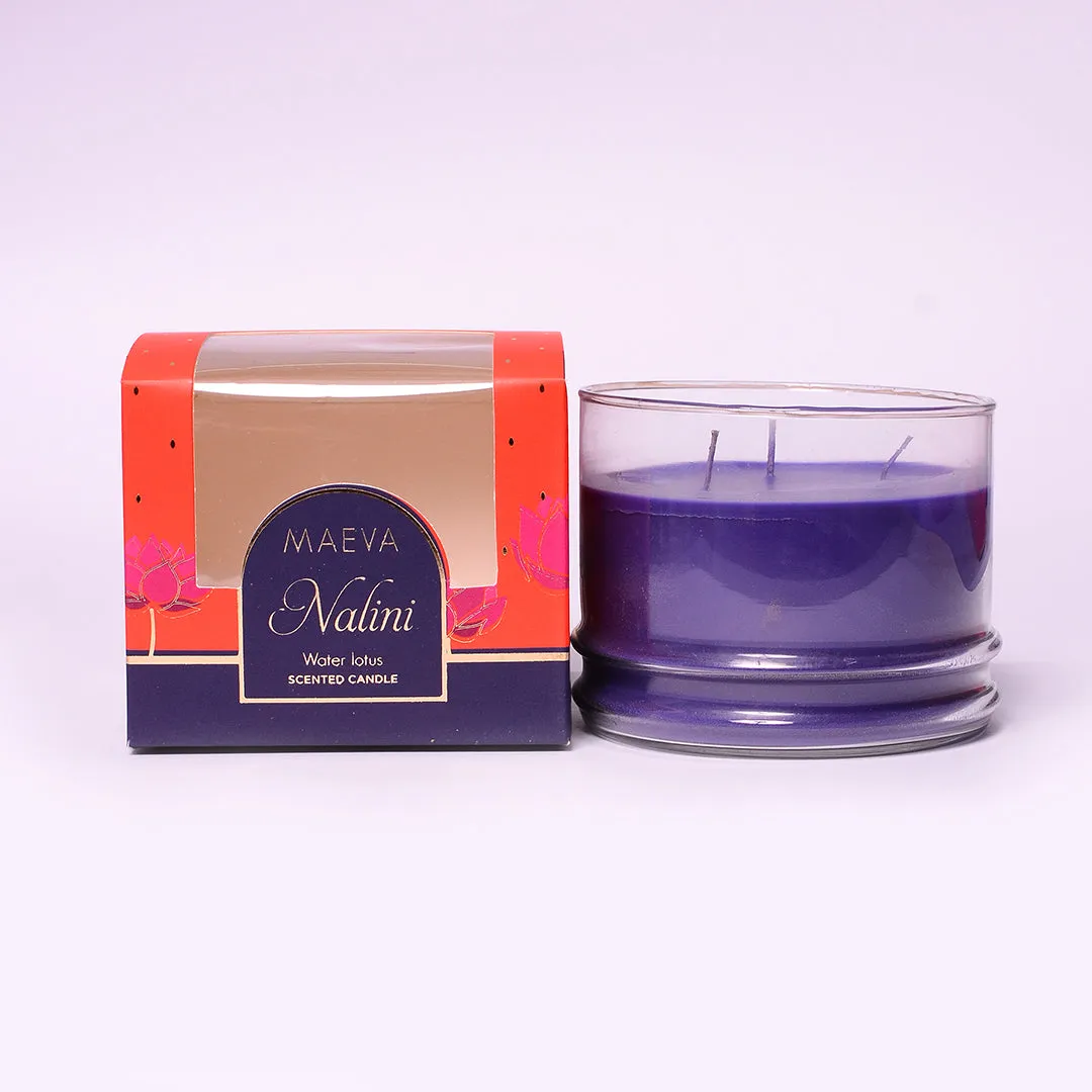 Nalini 3 wick Glass Candle