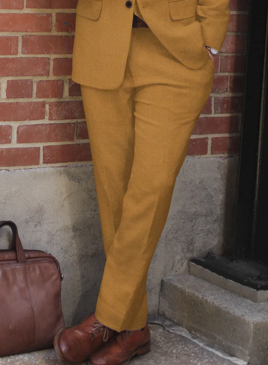 Naples Yellow Tweed Pants