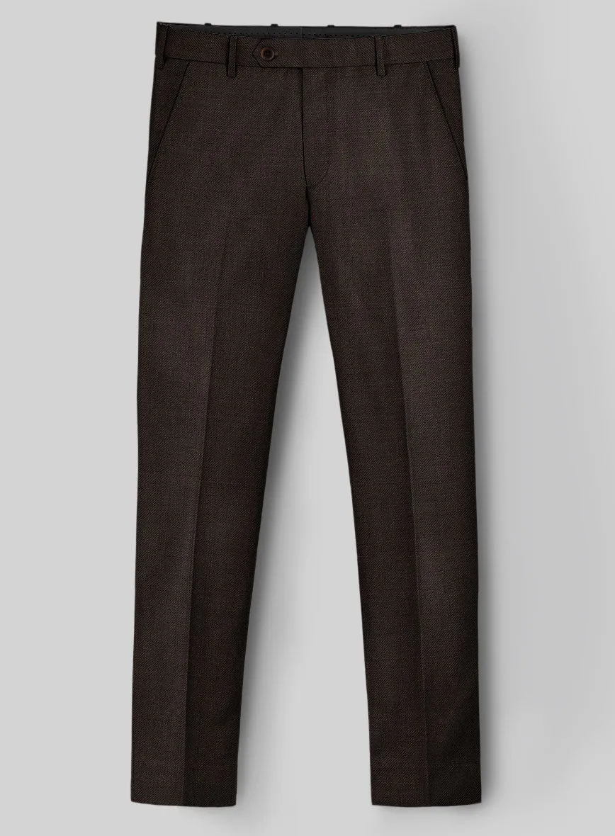 Napolean Dark Brown Wool Pants