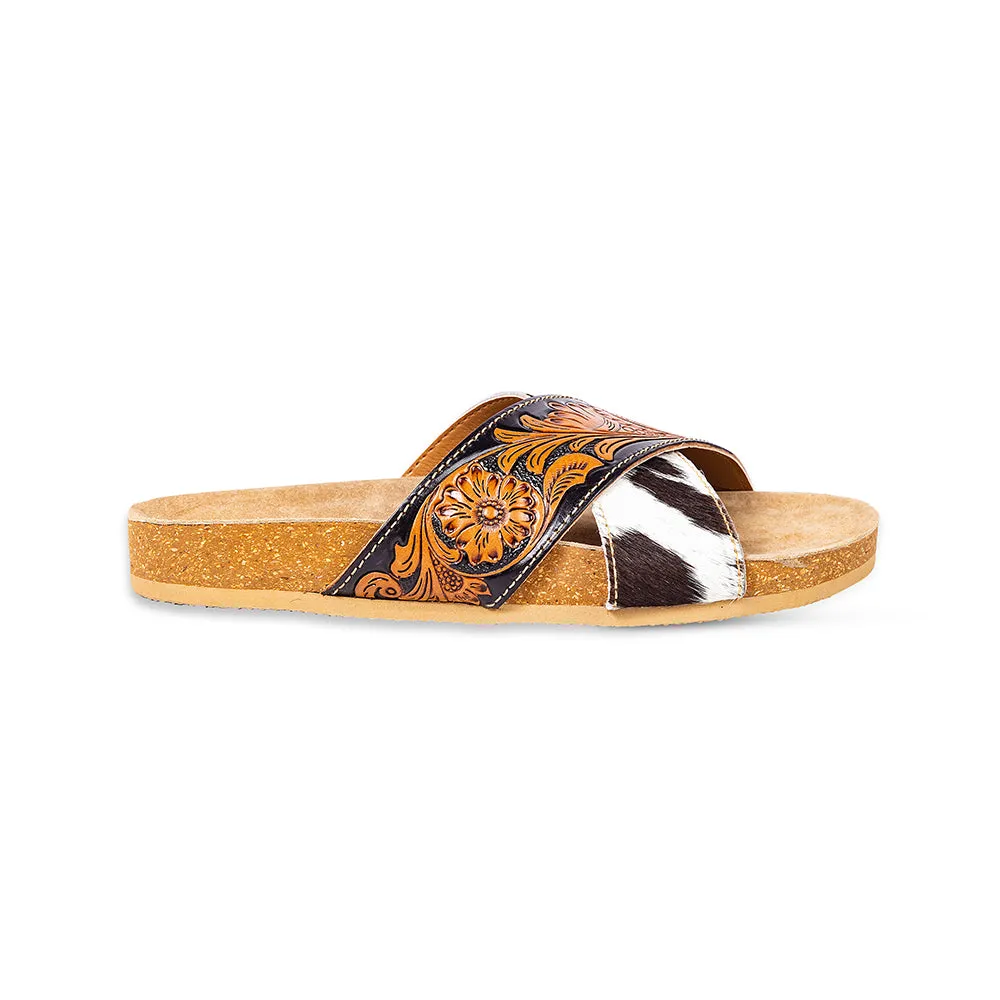 Nevada Hand-Tooled Sandals