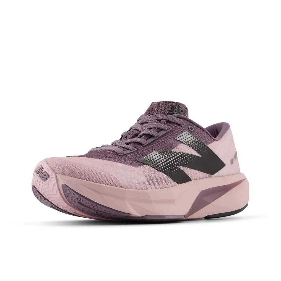 New Balance Women's FuelCell Rebel V4 Running Shoes in Twilight Haze/Dark Ice Wine/Black SS25