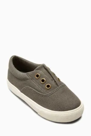 Next Khaki Laceless Baby Boys Shoes