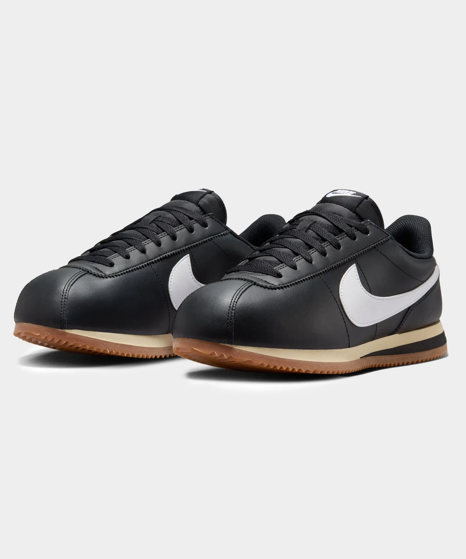 Nike Cortez Gum Sole in Black / Brown Sesame