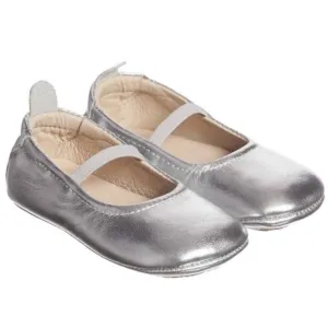 Old Soles Australia Luxury Silver Baby Ballet Flats Shoes