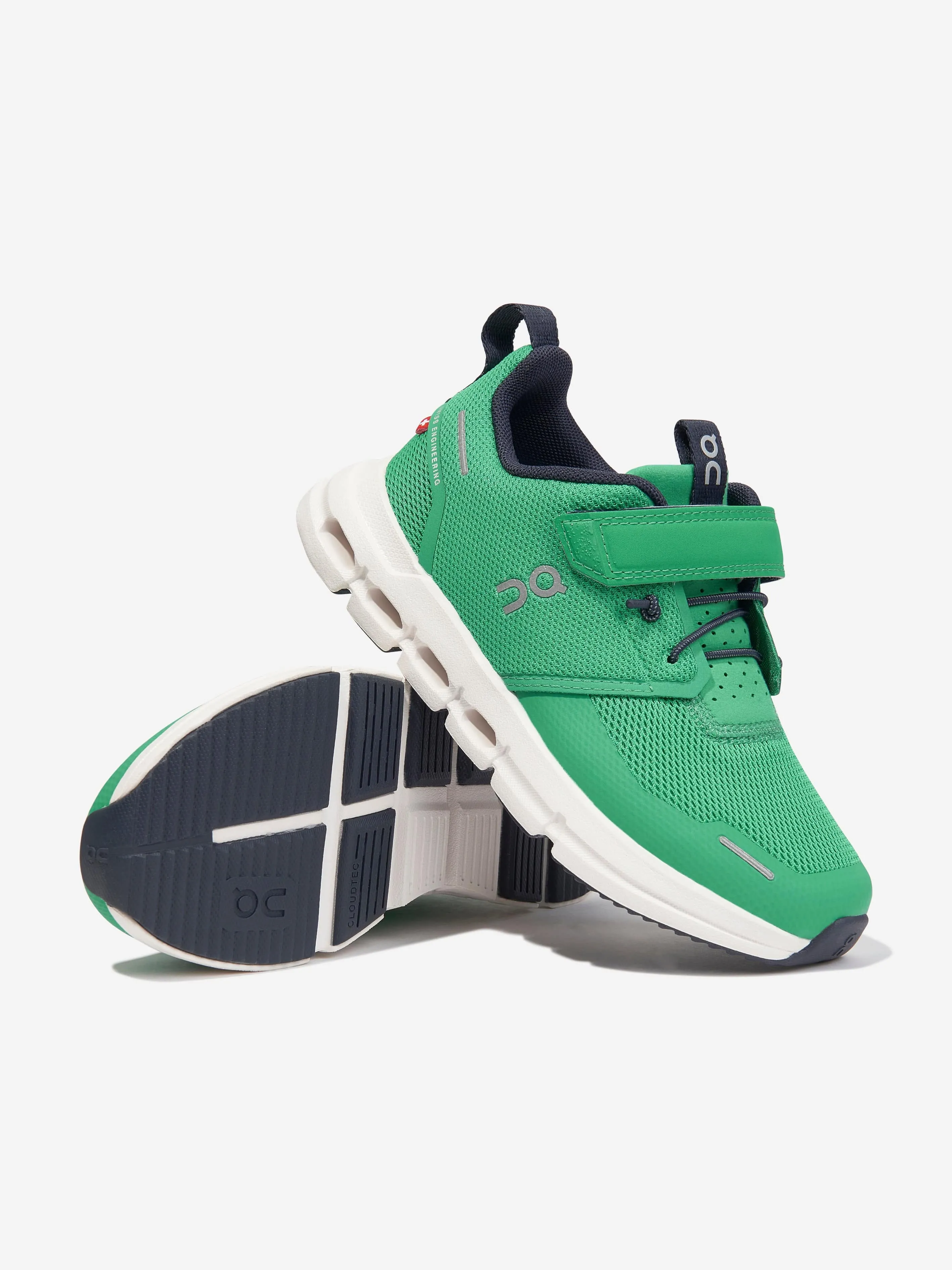 On Running Kids Cloud Play Trainers in Green