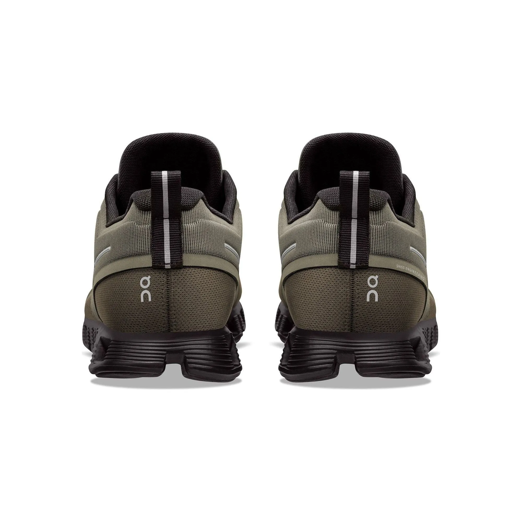 On Running Men's Cloud 5 Waterproof Shoe in Olive Black