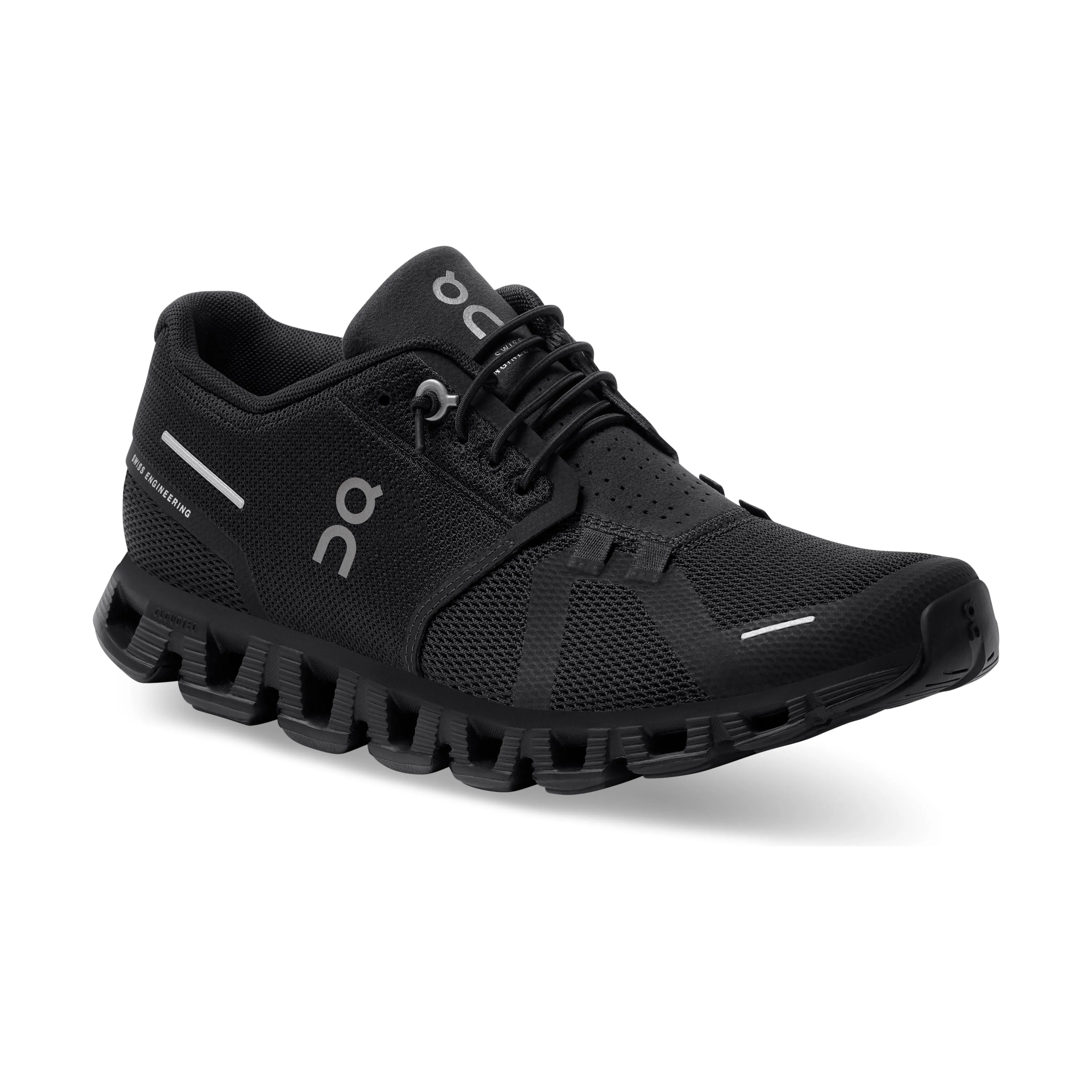 On Running Women's Cloud 5 Running Shoe in All Black