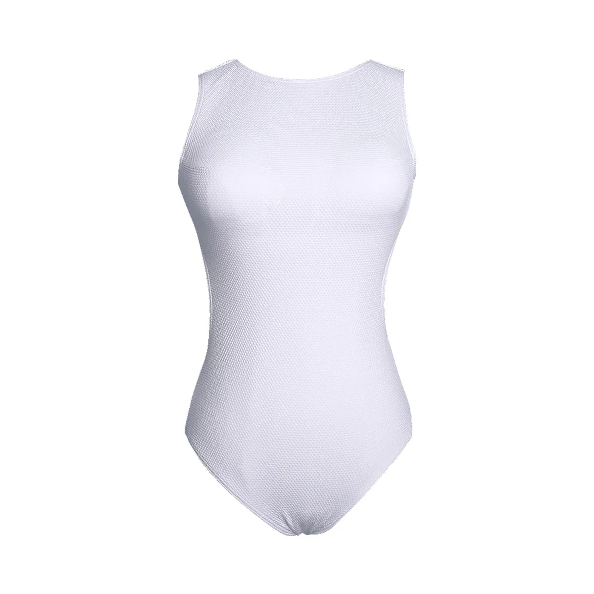 One Piece Open Back Athletic Swimwear