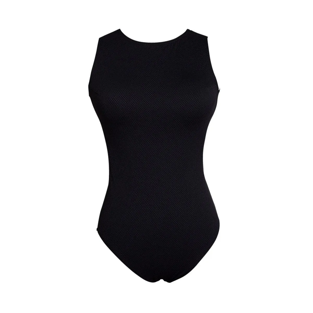 One Piece Open Back Athletic Swimwear