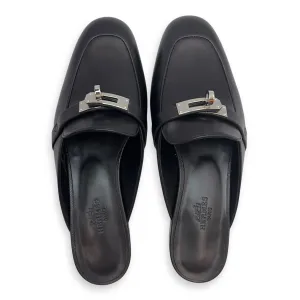 Oz Mule 36.5 Black Shoes in Nappa, Palladium hardware