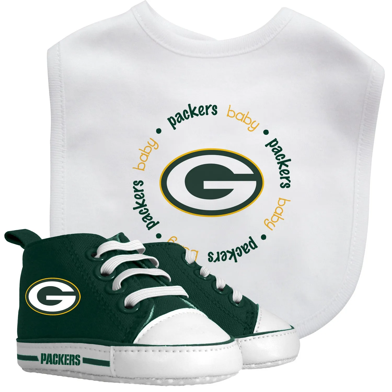 Packers Baby Bib with Pre-Walking Shoes