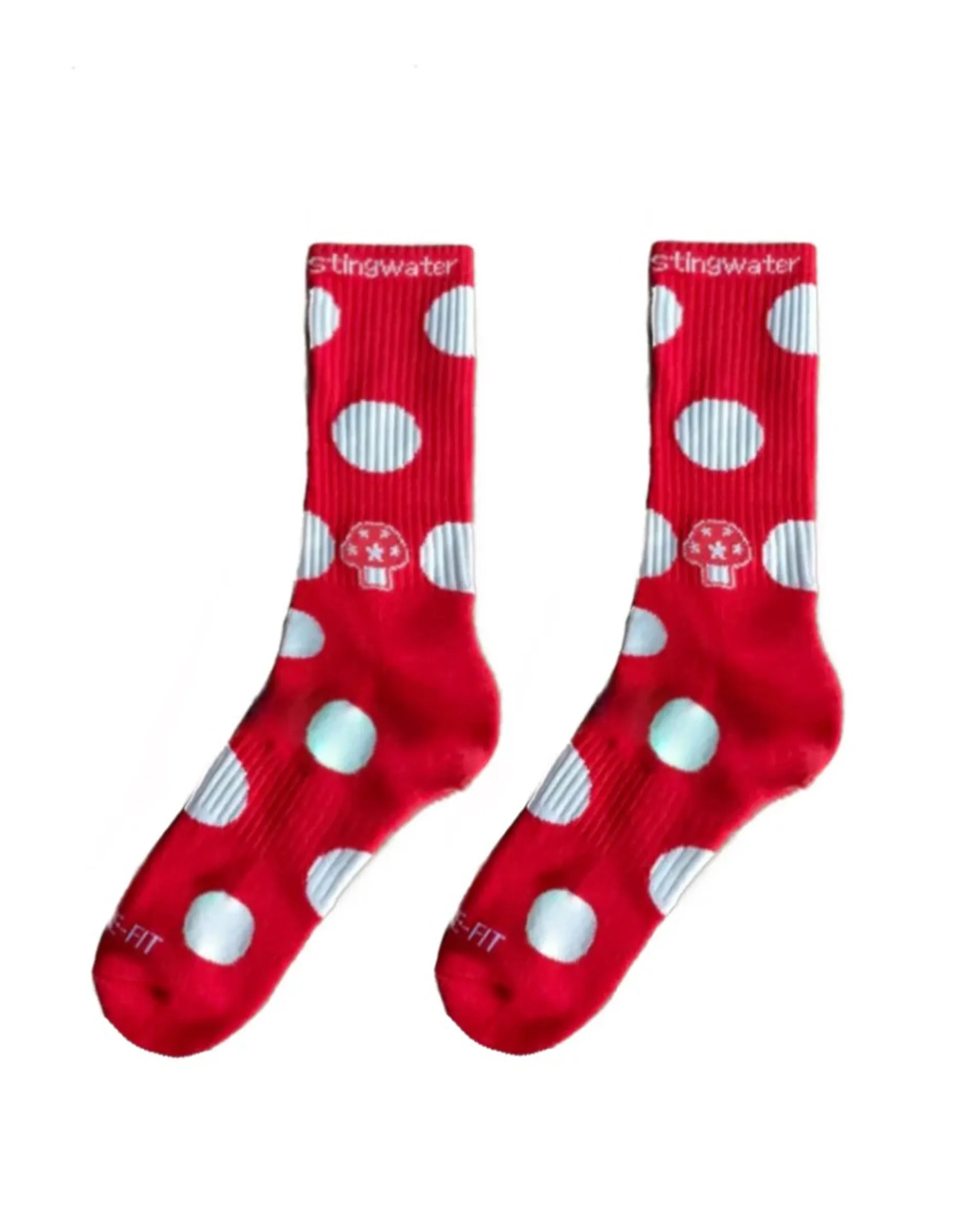 Polkadot Mushroom Aga Sock