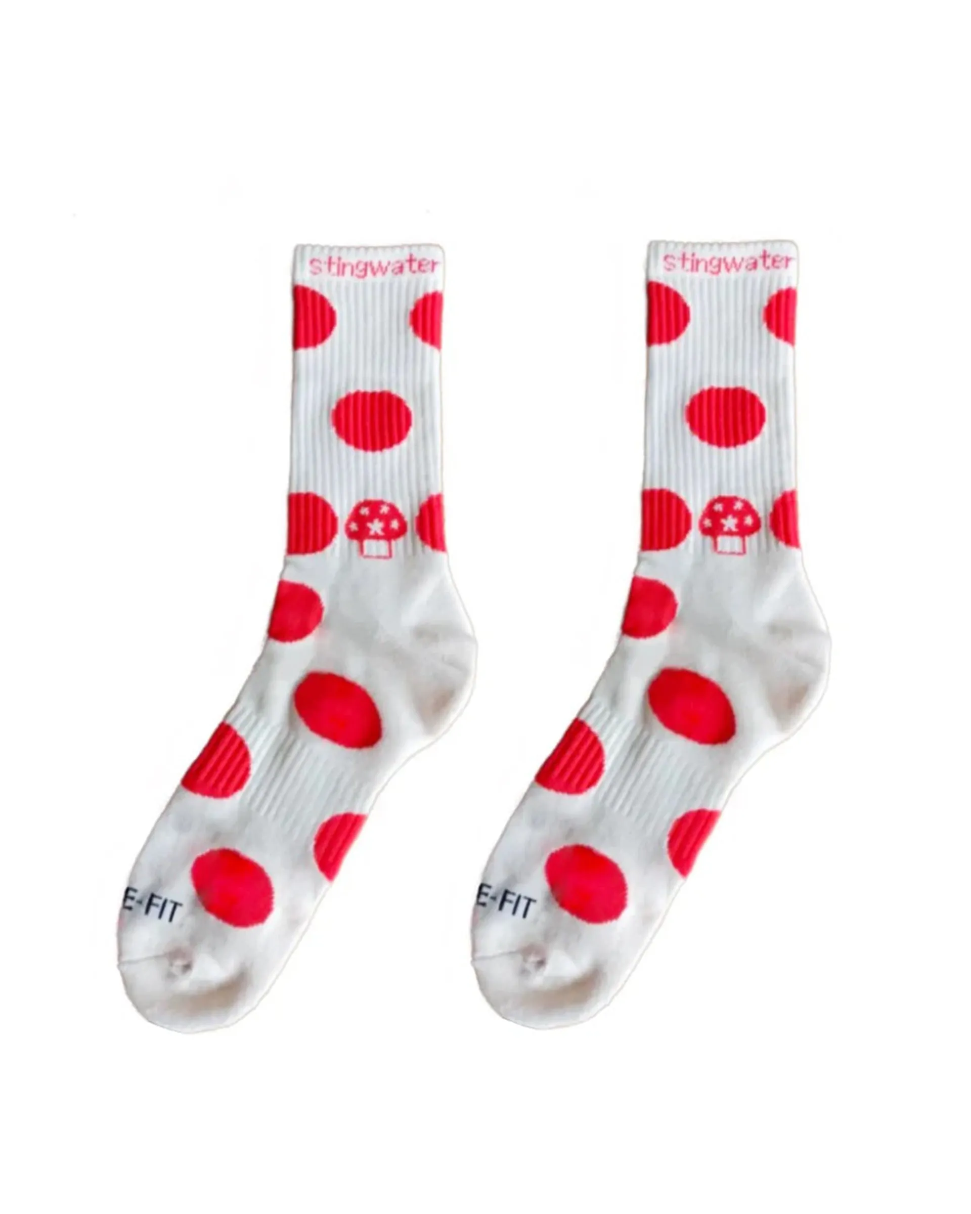 Polkadot Mushroom Aga Sock