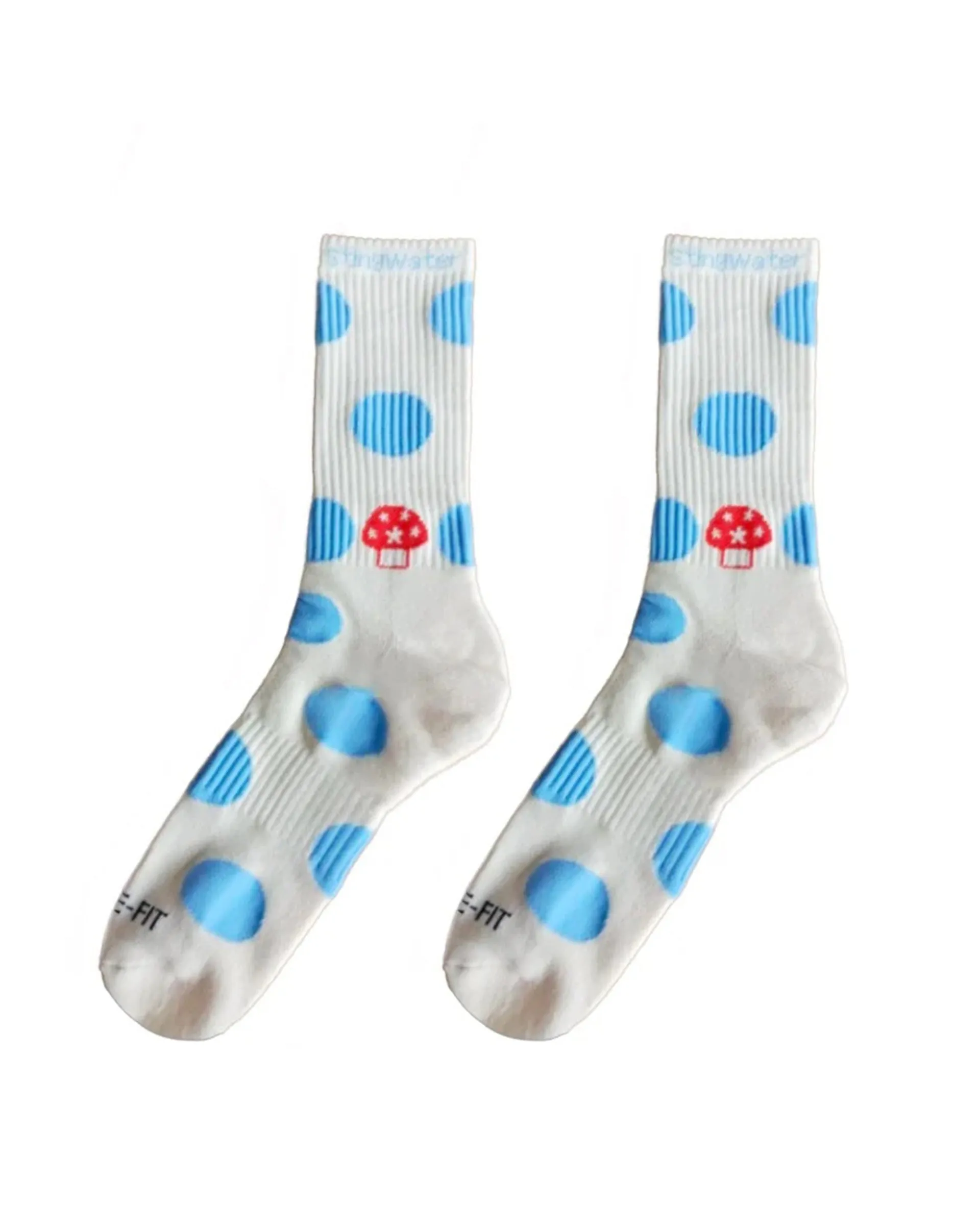 Polkadot Mushroom Aga Sock