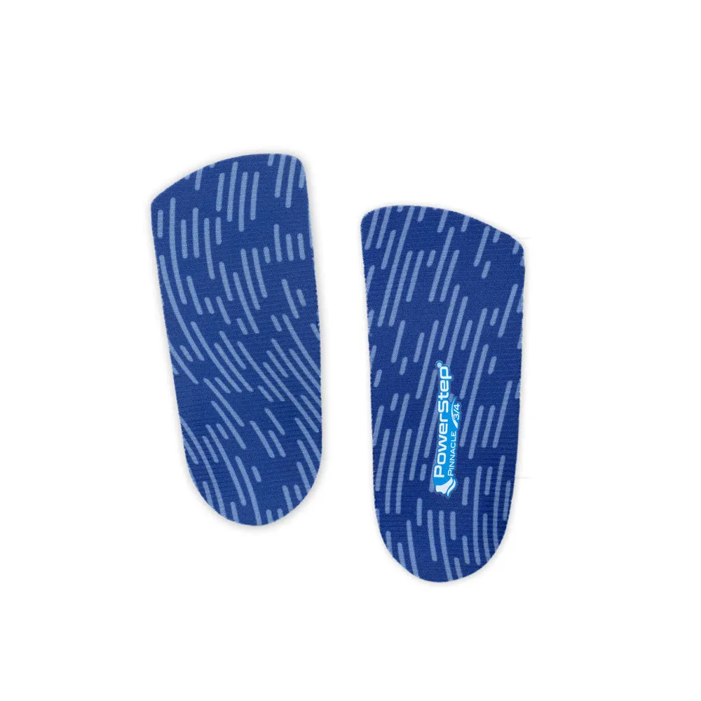 PowerStep Pinnacle 3/4 Insoles | Arch Pain Relief Orthotic for Tight Shoes