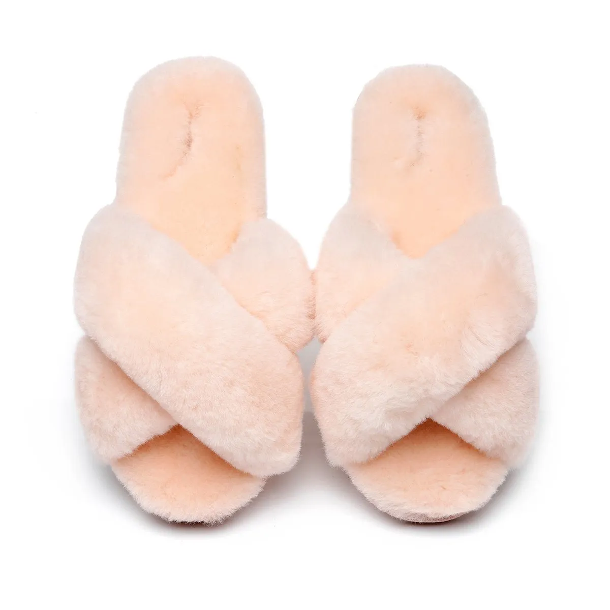 Premium Cross Fluff Ultra Comfort Sole UGG Slippers