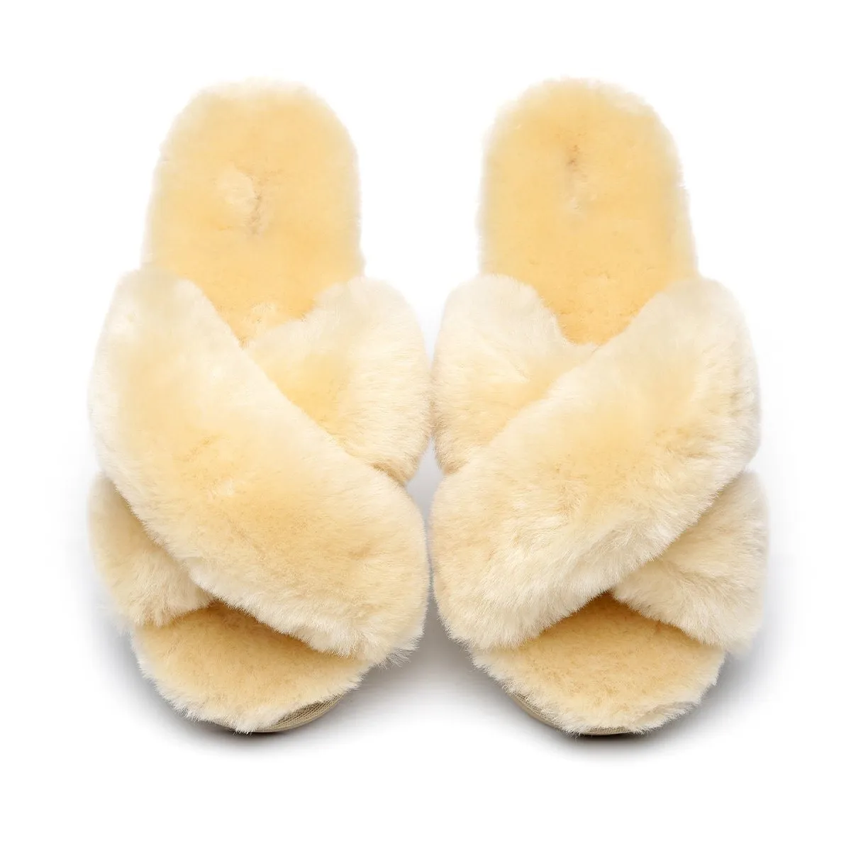 Premium Cross Fluff Ultra Comfort Sole UGG Slippers