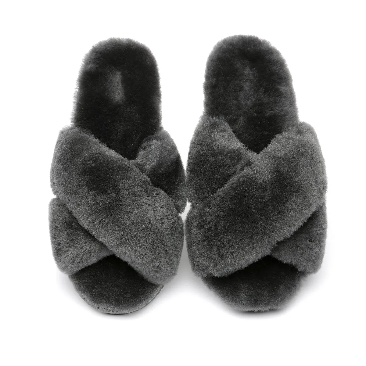 Premium Cross Fluff Ultra Comfort Sole UGG Slippers