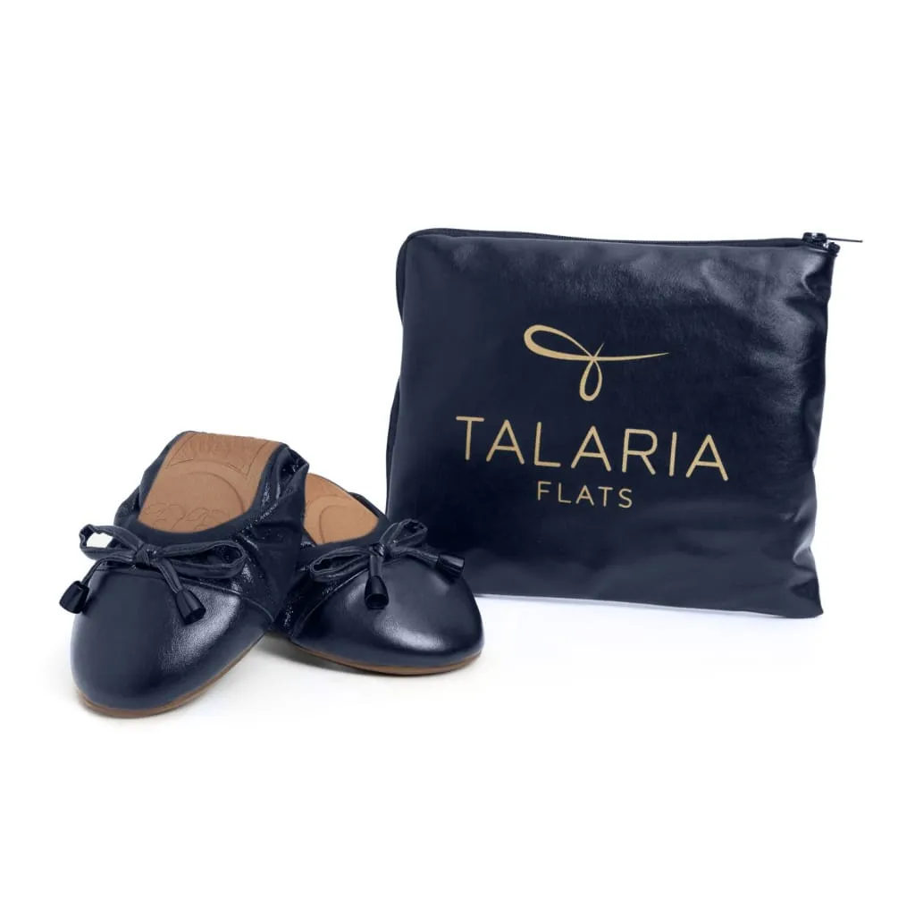 Premium Navy Blue Flats