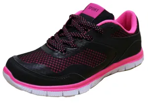 S-3 Women's Bright Colorful Mesh Athletic Fashion Sneaker