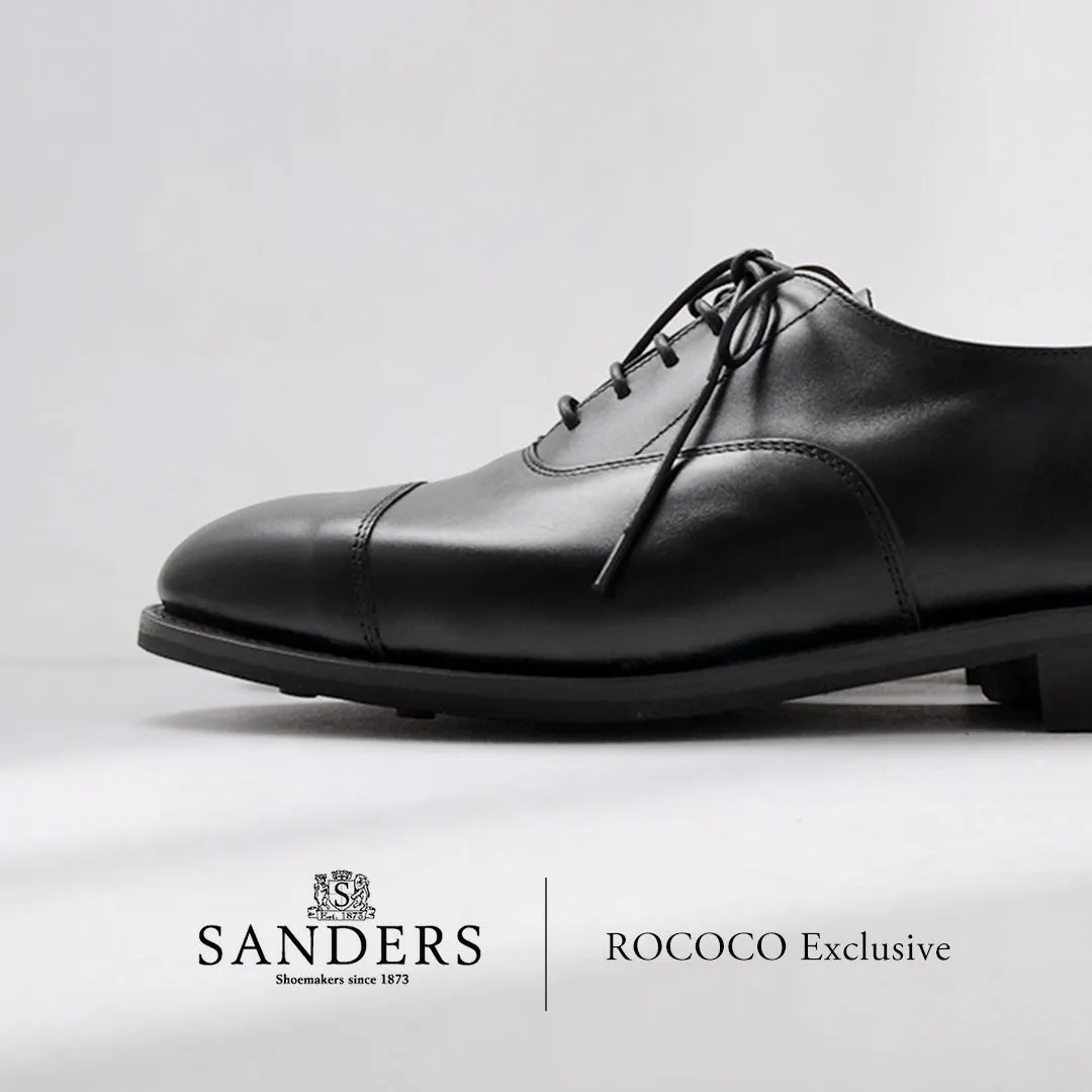 SANDERS / Cap Toe Oxford Leather Shoes - Exclusive Model