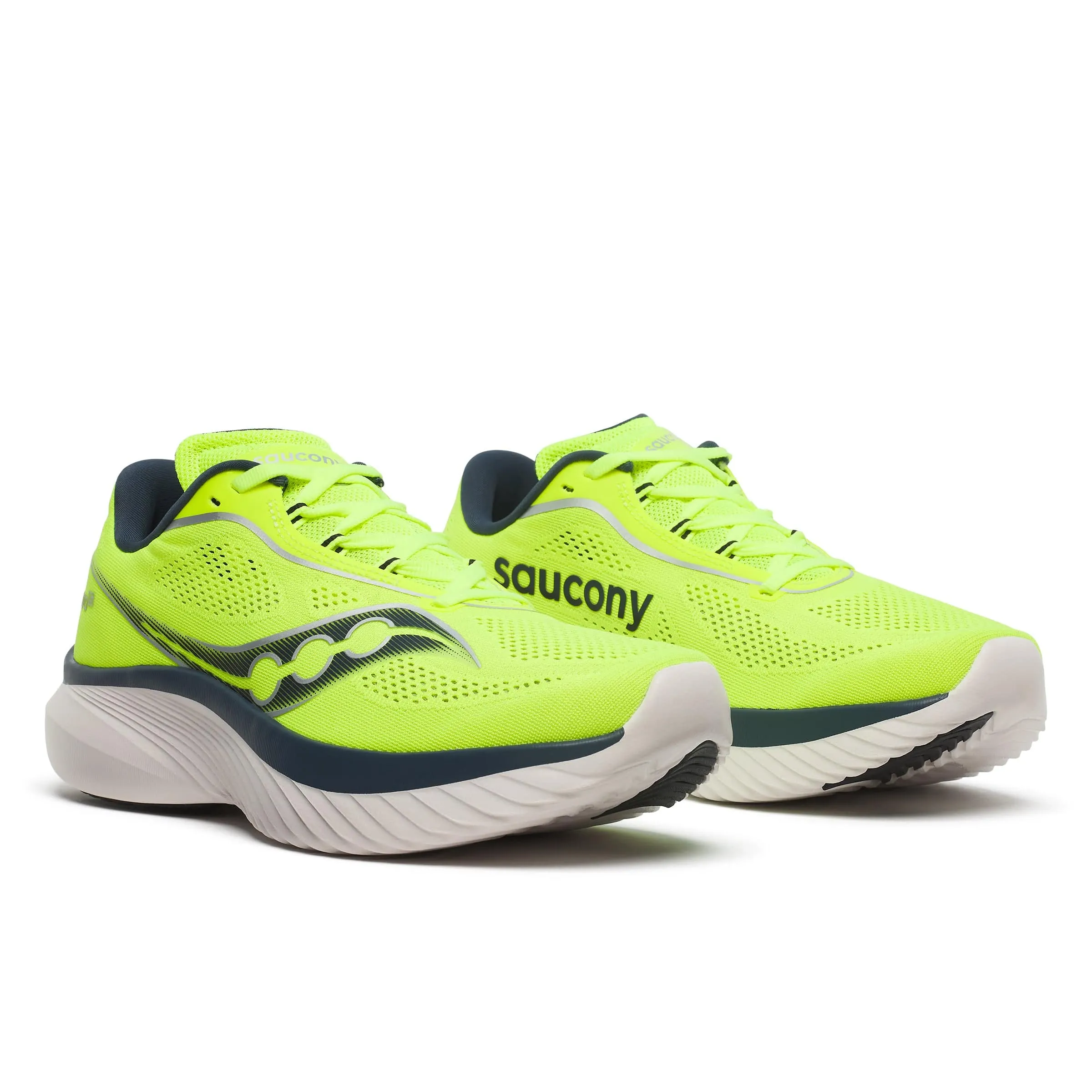 Saucony Kinvara 15 Men's Running Shoes Citron/Navy AW24