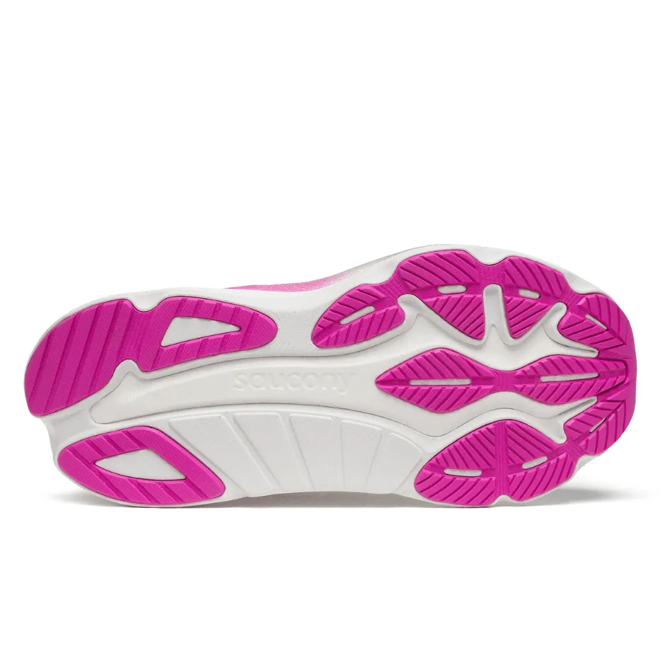 Saucony Women's Hurricane 24 Running Shoes in Navy/Fuchsia SS25