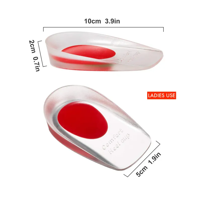 Silicone Gel Insole with Heel Pad for Women