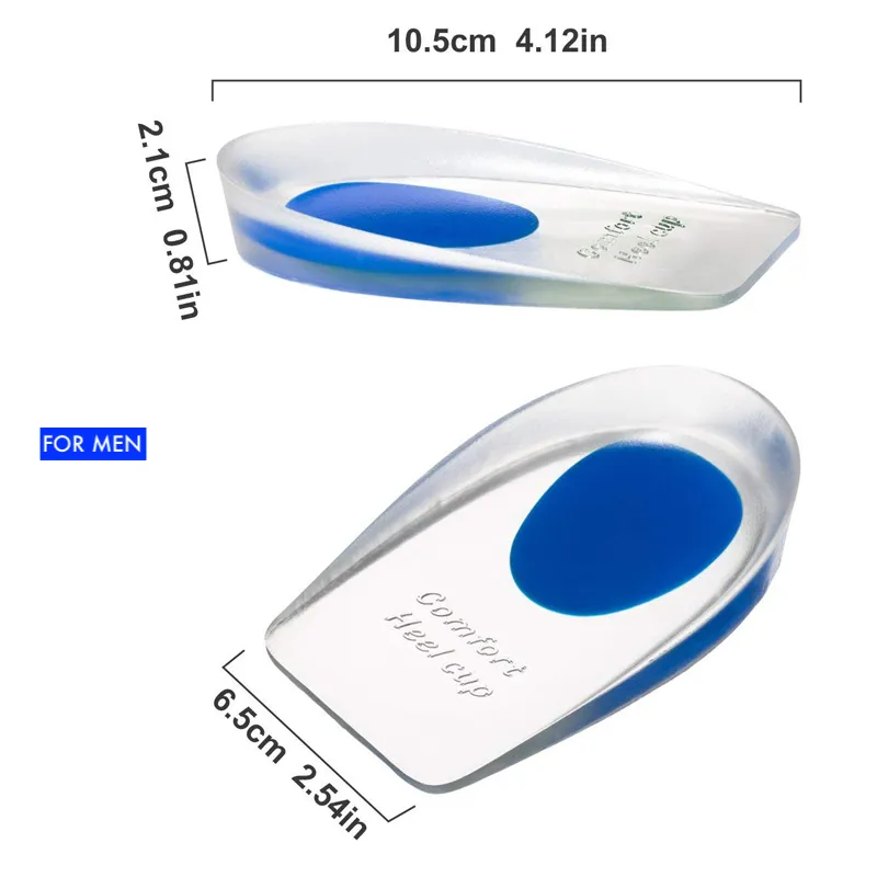 Silicone Gel Insole with Heel Pad for Women