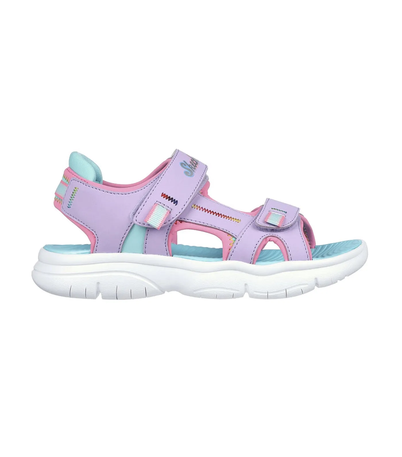 Skechers Flex Splash Sandals - Lavender/Turquoise