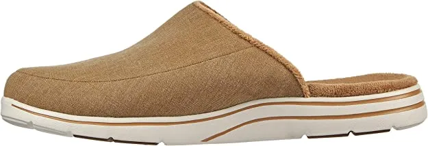 Skechers Go Walk Arch Fit Lounge Wheat Slip On Indoor Outdoor Athletic Slippers